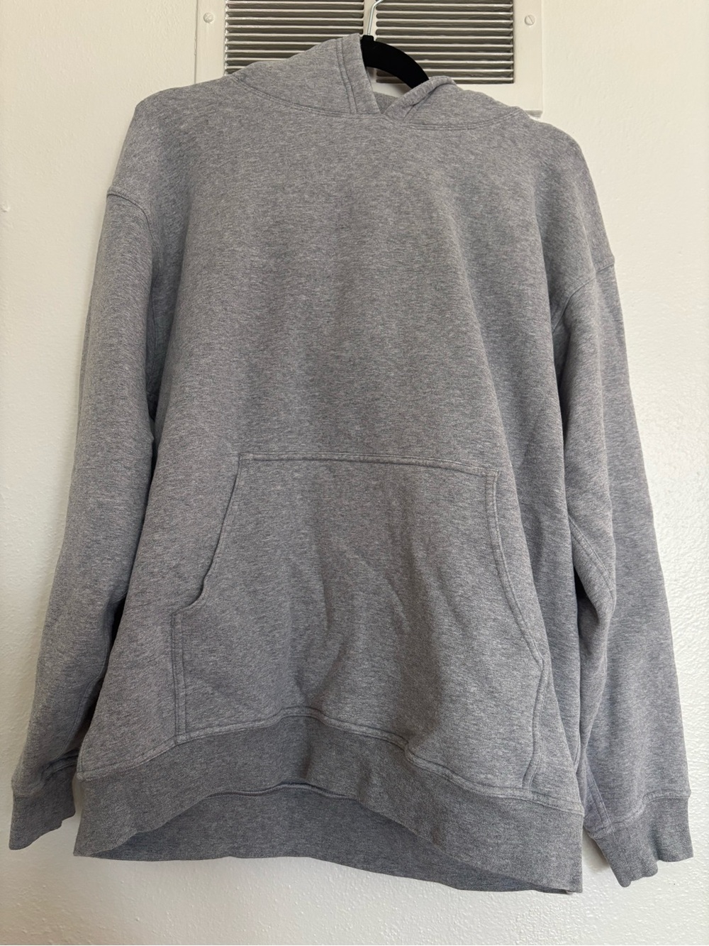 lululemon athletica Heather Gray Hooded Pullover Sweater